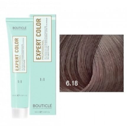 Expert Color Крем-краска для волос 6.18 Темно-русый пепельно жемчужный 100 мл BOUTICLE