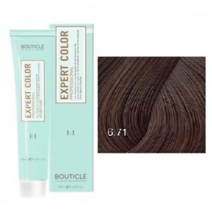 Expert Color Крем-краска для волос 6.71 Темно русый коричнево пепельный 100 мл BOUTICLE