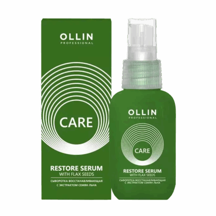 Ollin Care Restore Serum with Flax Seeds Сыворотка восстанавливающая с экстрактом семян льна 50 мл