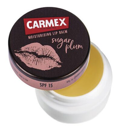 Бальзам для губ сахарная слива с защитным фактором SPF 15 в баночке, 7,5 гр