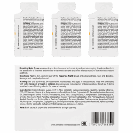 Christina Forever Young Repairing Night Cream Ночной восстанавливающий крем 1.5 мл х 30 шт