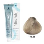 Крем-краска для волос ADRICOCO Miss Adri Brazilian Elixir Ammonia free оттенок 10.23 платиновый блонд перламутр. золотистый 100 мл