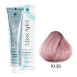 Крем-краска для волос ADRICOCO Miss Adri Brazilian Elixir Ammonia free оттенок 10.26 платиновый блонд розовый 100 мл