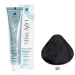 Крем-краска для волос ADRICOCO Miss Adri Brazilian Elixir Ammonia free оттенок 5.1 светлый коричневый пепельный 100 мл