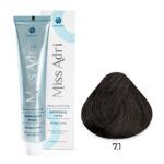 Крем-краска для волос ADRICOCO Miss Adri Brazilian Elixir Ammonia free оттенок 7.1 блонд пепельный 100 мл