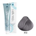 Крем-краска для волос ADRICOCO Miss Adri Brazilian Elixir Ammonia free оттенок 8.12 светлый блонд пепельный перламутровый 100 мл
