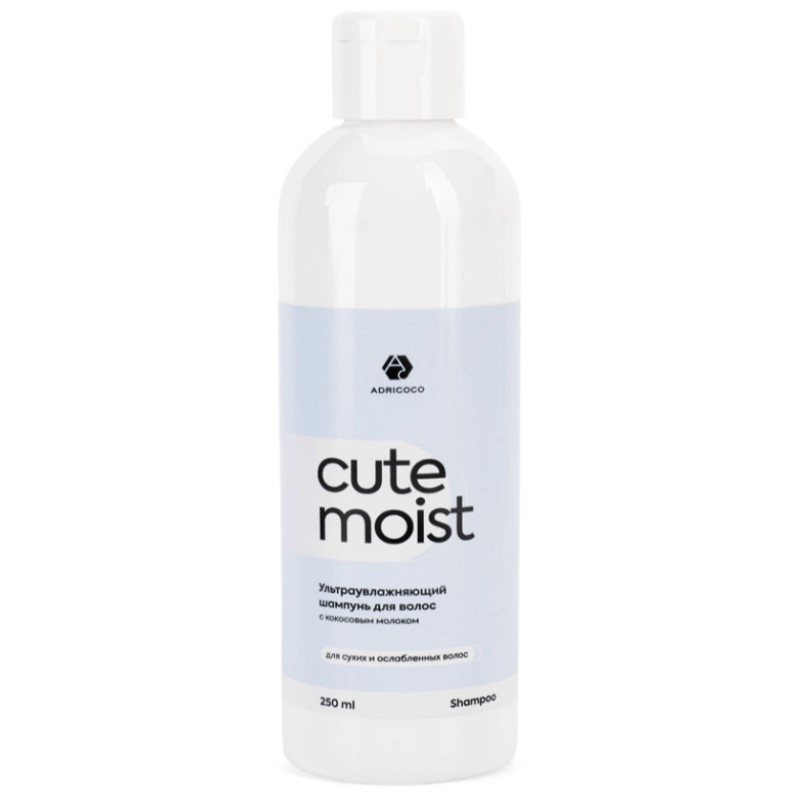 adr1005455-800x800-1.jpg Ультраувлажняющий шампунь для волос ADRICOCO CUTE MOIST с кокосовым молоком 250 мл