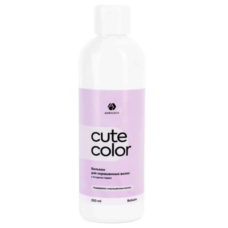 adr1005554-800x800-1.jpg Бальзам для окрашенных волос ADRICOCO CUTE COLOR с ягодами годжи 250 мл