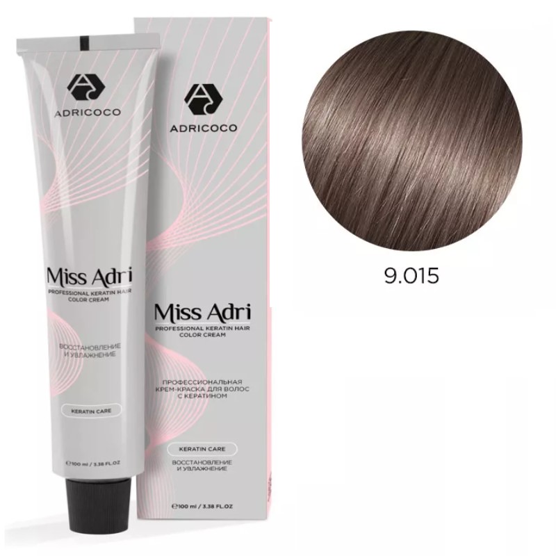 adr184596-800x800-1.jpg Крем-краска для волос ADRICOCO Miss Adri оттенок 9.015 Очень светлый блондин пастельный стальной 100 мл