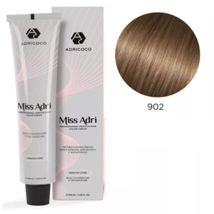 Крем-краска для волос ADRICOCO Miss Adri оттенок 902 Осветляющий фиолетовый 100 мл