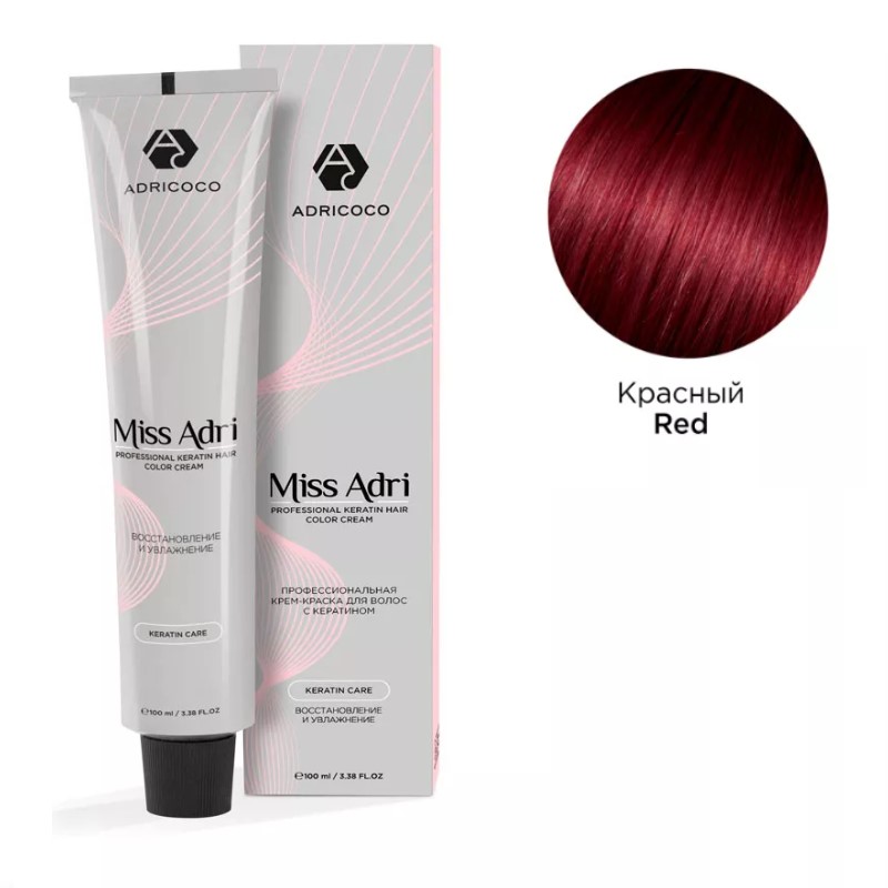 adr184725-800x800-1.jpg Крем-краска для волос ADRICOCO Miss Adri корректор Красный 100 мл