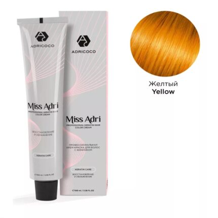 Крем-краска для волос ADRICOCO Miss Adri корректор Желтый 100 мл