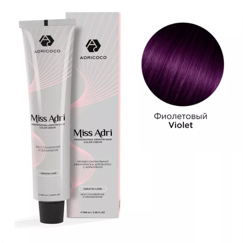 adr184756-800x800-1.jpg Крем-краска для волос ADRICOCO Miss Adri корректор Фиолетовый 100 мл
