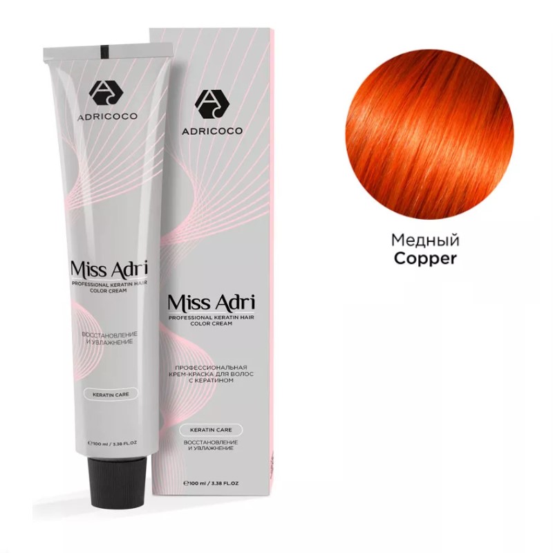 adr184763-800x800-1.jpg Крем-краска для волос ADRICOCO Miss Adri корректор Медный 100 мл