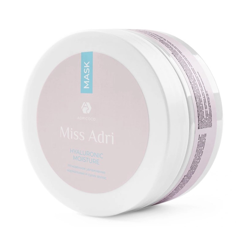 adr185340-800x800-1.jpg Увлажняющая маска для волос с гиалуроновой кислотой ADRICOCO Miss Adri Hyaluronic moisture 200 мл