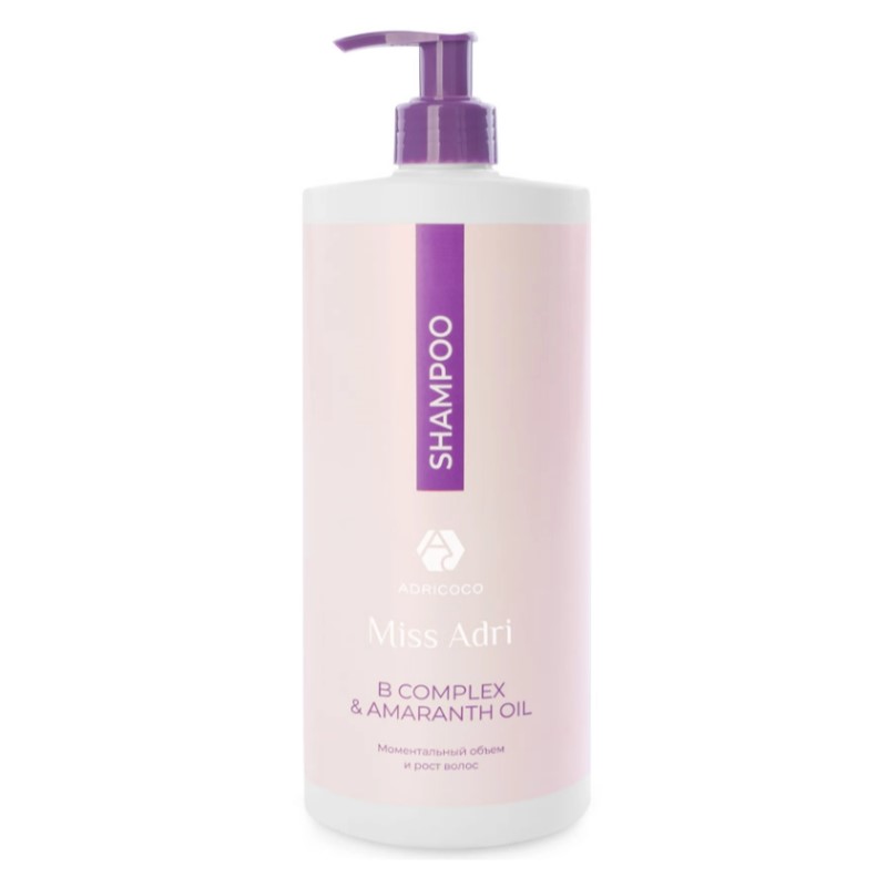 adr74900-800x800-1.jpg Шампунь для объема волос ADRICOCO Miss Adri B complex & amaranth oil 1000 мл
