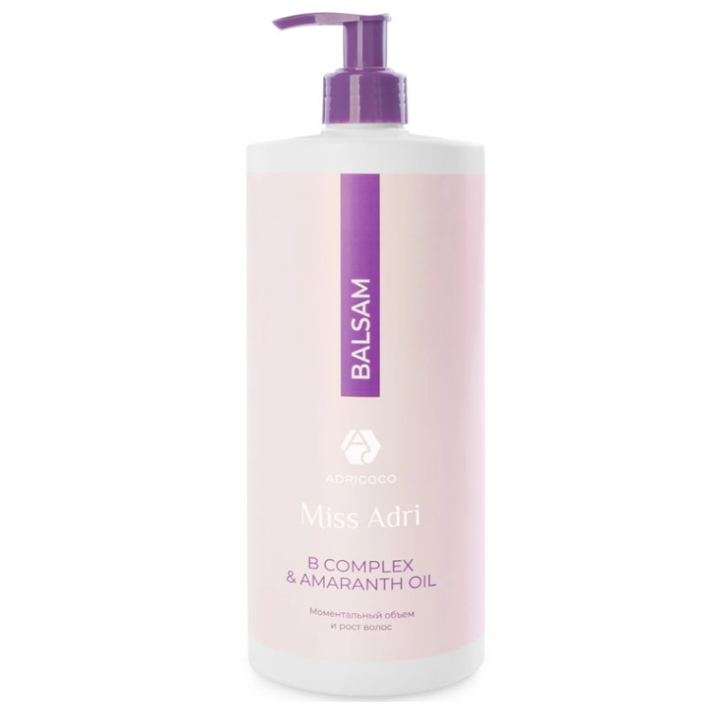 adr74917-800x800-1.jpg Бальзам для объема волос ADRICOCO Miss Adri B complex & amaranth oil 1000 мл