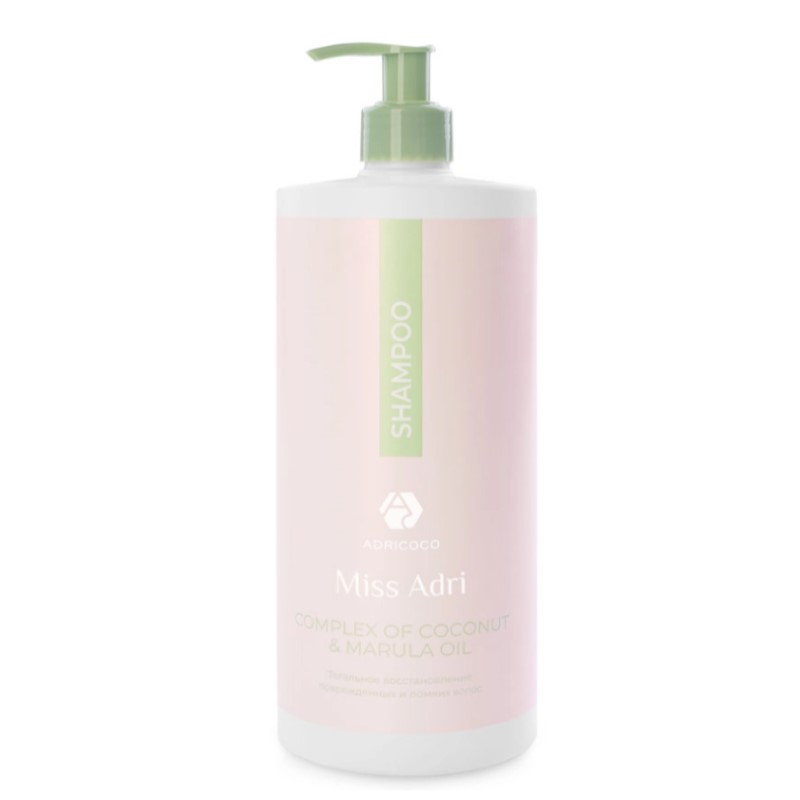 adr74924-800x800-1.jpg Восстанавливающий шампунь для волос ADRICOCO Miss Adri Complex of coconut & marula oil 1000 мл