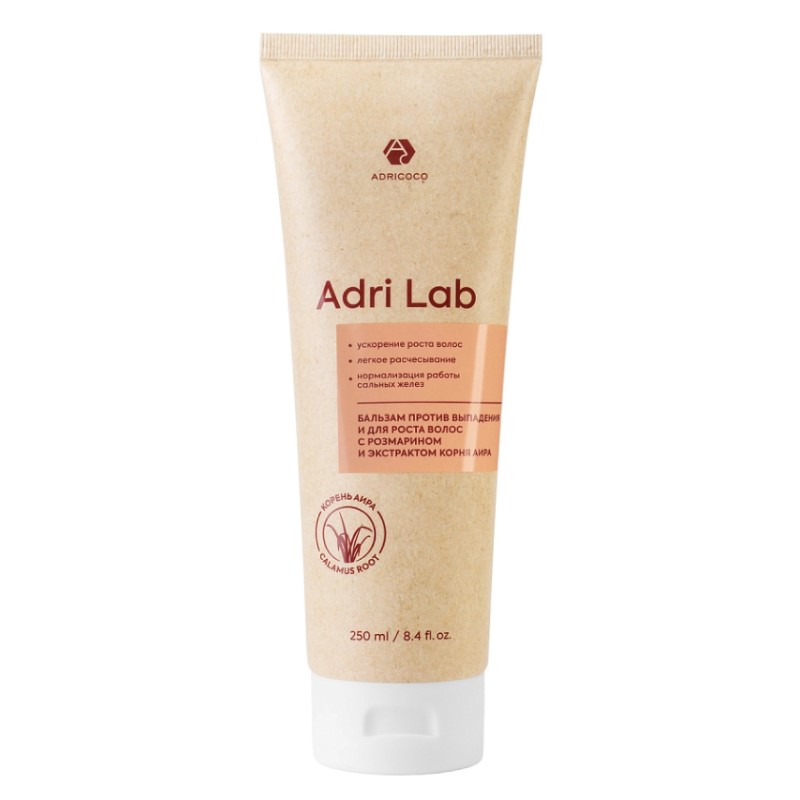adr7672785-800x800-1.jpg Бальзам Adri Lab против выпадения и для роста волос с розмарином и экстрактом корня аира ADRICOCO 250 мл
