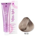 Крем-краска для волос Miss Adri Elite Edition, оттенок 10.12 Платиновый блонд пепельный перламутровый ADRICOCO 100 мл