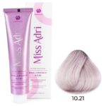 Крем-краска для волос Miss Adri Elite Edition, оттенок 10.21 Платиновый блонд фиолетовый пепельный ADRICOCO 100 мл