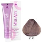 Крем-краска для волос Miss Adri Elite Edition, оттенок 10.22 Платиновый интенсивный фиолетовый блонд ADRICOCO 100 мл