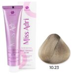 Крем-краска для волос Miss Adri Elite Edition, оттенок 10.23 Платиновый блонд перламутровый золотистый ADRICOCO 100 мл