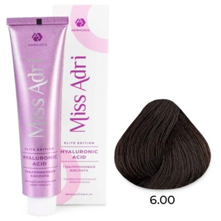 Крем-краска для волос Miss Adri Elite Edition, оттенок 6.00 Темный блонд интенсивный ADRICOCO 100 мл