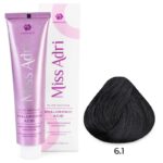 Крем-краска для волос Miss Adri Elite Edition, оттенок 6.1 Темный блонд пепельный ADRICOCO 100 мл