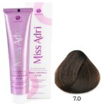 Крем-краска для волос Miss Adri Elite Edition, оттенок 7.0 Блонд ADRICOCO 100 мл
