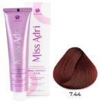 Крем-краска для волос Miss Adri Elite Edition, оттенок 7.44 Блонд медный интенсивный ADRICOCO 100 мл