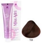 Крем-краска для волос Miss Adri Elite Edition, оттенок 7.8 Блонд карамель ADRICOCO 100 мл