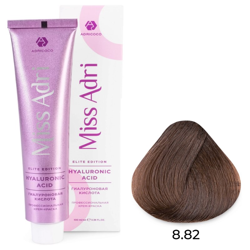 adr7673492-800x800-1.jpg Крем-краска для волос Miss Adri Elite Edition, оттенок 8.82 Светлый коричневый фиолетовый блонд ADRICOCO 100 мл