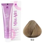 Крем-краска для волос Miss Adri Elite Edition, оттенок 9.0 Очень светлый блонд ADRICOCO 100 мл