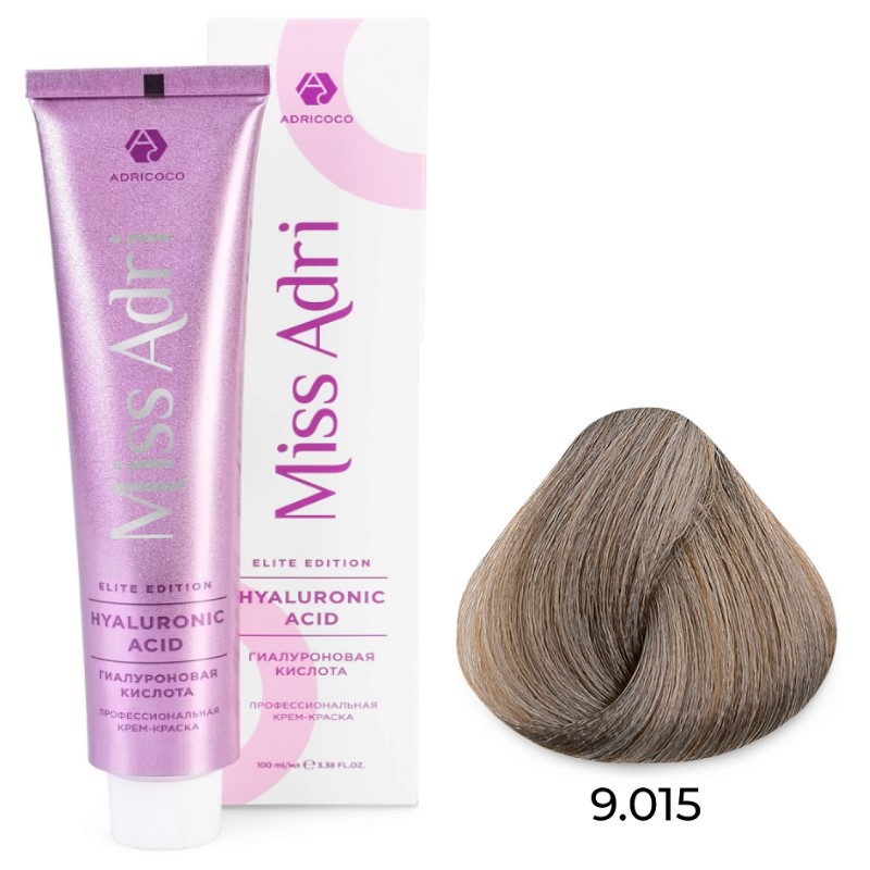 adr7673539-800x800-1.jpg Крем-краска для волос Miss Adri Elite Edition, оттенок 9.015 Очень светлый блонд пастельный стальной ADRICOCO 100 мл