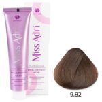 Крем-краска для волос Miss Adri Elite Edition, оттенок 9.82 Очень светлый коричневый фиолетовый блонд ADRICOCO 100 мл