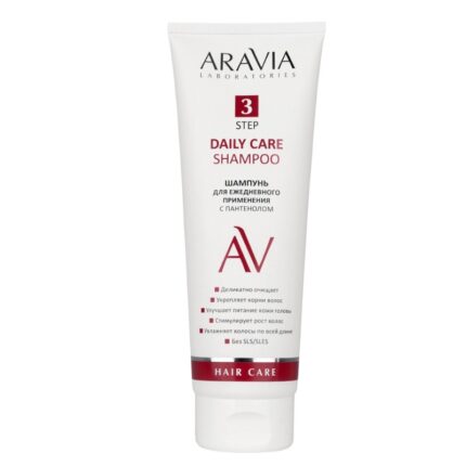 arav201,  Laboratories Шампунь для ежедневного применения с пантенолом Daily Care Shampoo, 250 мл, Aravia