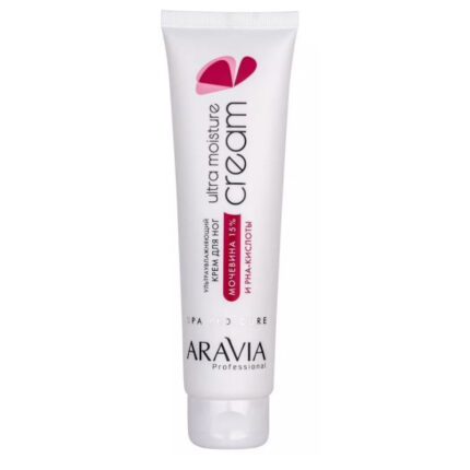 Крем ультраувлажняющий для ног с мочевиной 15% и PHA-кислотами Ultra Moisture Cream, 100 мл ARAVIA