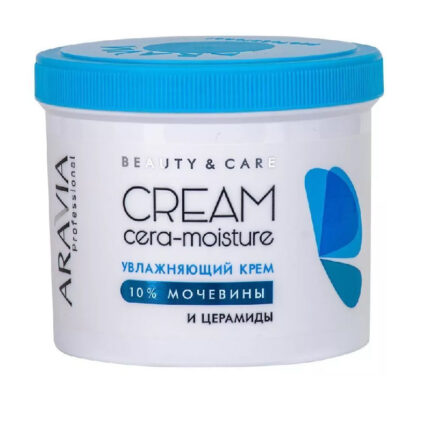 Увлажняющий крем с церамидами и мочевиной (10%) Cera-Moisture Cream, 550 мл ARAVIA