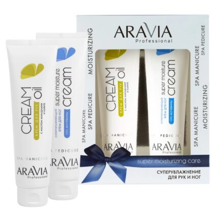 arav4082, ARAVIA Набор кремов Суперувлажнение для рук и ног Super Moisturizing Care, упак, Aravia