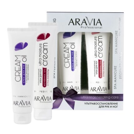arav4083, ARAVIA Набор кремов Ультравосстановление для рук и ног Ultra Regenerating Care, упак, Aravia