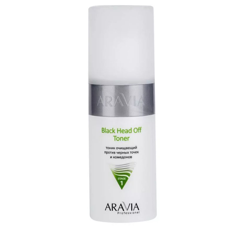 arav6118-800x800-1.jpg Очищающий тоник против черных точек и комедонов, для жирной и проблемной кожи, Black Head Off Toner, 150 мл ARAVIA