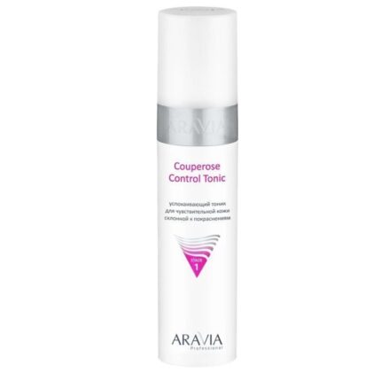 Успокаивающий тоник для чувствительной кожи склонной к покраснениям Couperose Control Tonic, 250 мл ARAVIA