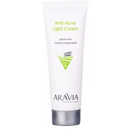 Корректирующий крем-гель для жирной и проблемной кожи Anti-Acne Light Cream, 50 мл ARAVIA