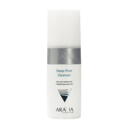 arav9116, Aravia Гель для умывания с березовым дегтем Deep Pore Cleanser, 150 мл