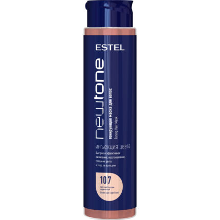 CNT10/7, 10/7 Тонирующая маска для волос NEWTONE ESTEL HAUTE COUTURE Светлый блондин коричневый (400 мл), Estel