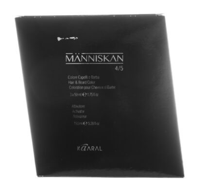 KP_1532K, Color 4/5 medium/light brown - средний/светло-коричневый 3х50 мл+активатор красителя 150 мл, KAARAL