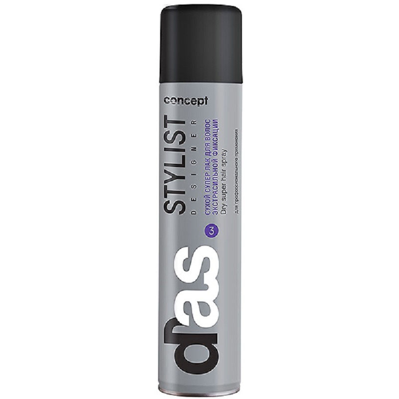 con14636-800x800-1.jpg Сухой супер-лак для волос Экстрасильной фиксации Dry Super Hair Spray 300 мл CONCEPT