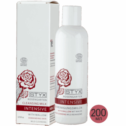 Очищающее Молочко сливки Розовый Сад с экстрактом мальвы, 200 мл, Rose Garden, STYX