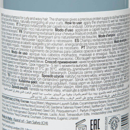 KP_1423, CURLY CARE SHAMPOO Восстанавливающий шампунь для кудрявых и волнистых волос 250мл, KAARAL